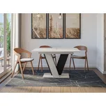 Rozkládací jídelní stůl Tearyl, Barva: k350 - šedá / černá MIRJAN 5903211197352