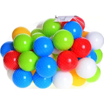 Dětský míč Míčky do hracích koutů 7cm 60ks v síťce