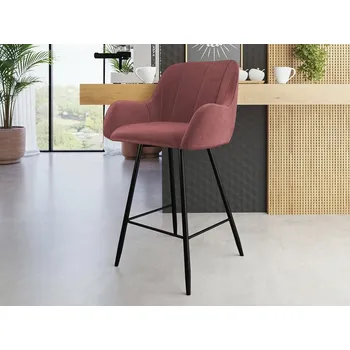 Barová židle Barová židle Tojer, Potah: Magic Velvet 2258, Barvy nožiček: černá MIRJAN 5903211284168