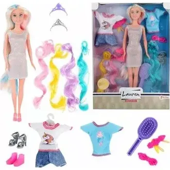 Panenka Panenka nekloubová plast 30 cm s doplňky v krabici