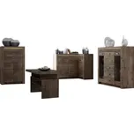 Nábytek do obýváku Nadia II, Osvětlení: bez osvětlení, Barva: jasan tmavý MIRJAN 5902928481914