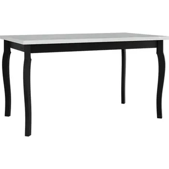 Jídelní stůl Jídelní stůl Diesel 80 x 140/180 V, Barva dřeva: bílá-L, Barvy nožiček: černá MIRJAN 5903211275906