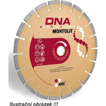 Brusný kotouč Montolit Diamantový kotouč LX125 DNA segmentový na stavební materiály LX 125
