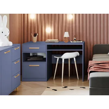 Psací stůl Psací stůl pro mládež Lily II, Barva: modrá / modrá + zlatý MIRJAN 5903211066146