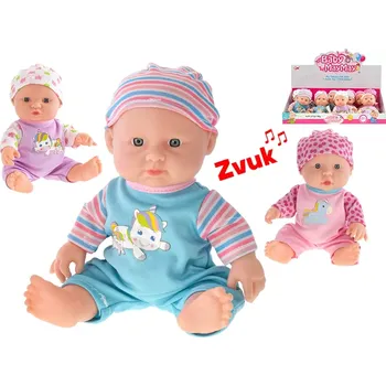 Miminko v oblečku 25 cm na baterie se zvukem 3barvy 18m+