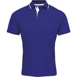 Premier Workwear Pánské funkční polo triko PR618 Royal -ca. Pantone 286-White 4XL