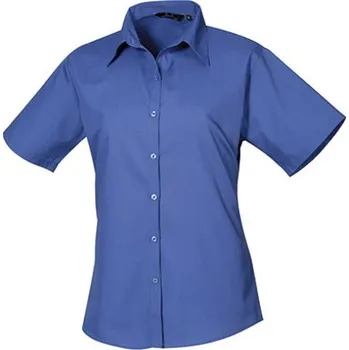 Premier Workwear Dámská košile s krátkým rukávem PR302 Royal -ca. Pantone 286 36 (XS/8)
