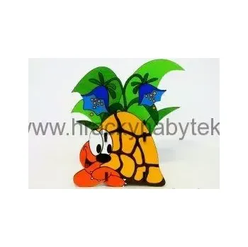 Dřevěný stojánek na tužky - Želva žlutá (Tužkovník)