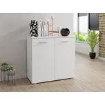 Dvoudveřová komoda Jowaz 3 2T, Barva: bílá MIRJAN 5903211031496