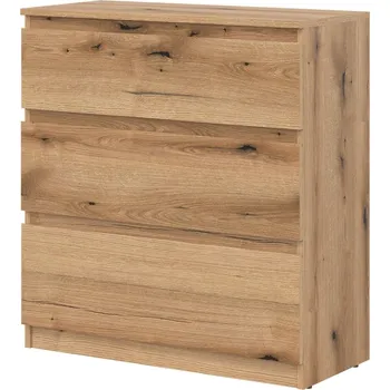 Komoda Komoda BORROMEO 3S, dub evoke + vyzvednutí ZDARMA