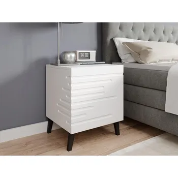 Noční stolek Noční stolek Doppo 1S, Barva: bílá MIRJAN 5903211072581