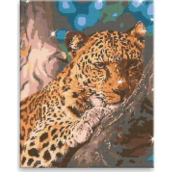 Diamantové malování Diamantové malování - Gepard - 40x50 cm, plátno vypnuté na rám - CZ výroba