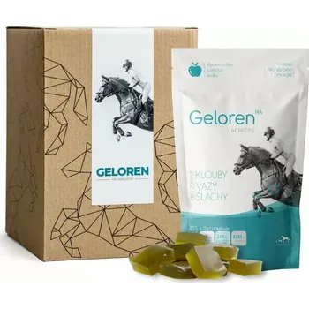 Geloren HA - jablečný 1350g (180ks) (Kloubní výživa s chlorellou a koňskou dávkou kyseliny hyaluronové pro zdravé klouby, vazy a šlachy.)