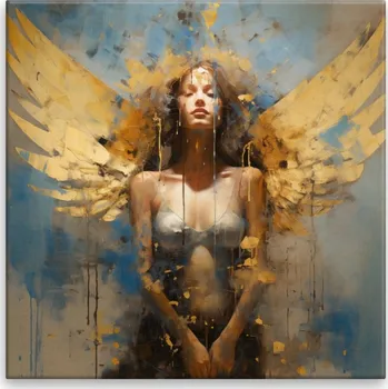 Obraz Obraz na plátně - Anděl v jejím těle - 40x40 cm - CZ výroba