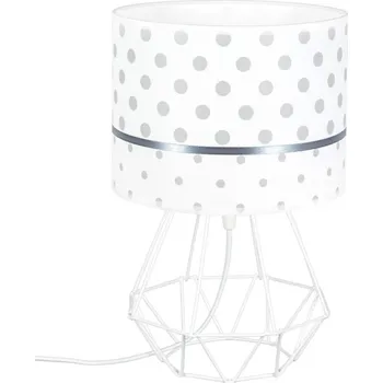 Lampička ELIS DESIGN Dětská stolní lampa - Šedé puntíky