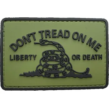 Nášivka WARAGOD Don't Tread on me PVC nášivka, zelená