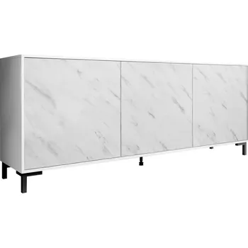 Komoda Komoda Sopeleto 3D 200, Barva: bílá/bílý mramor MIRJAN 5903211157257