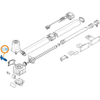 Pohon brány Came 119RID168 uvolňovací páčka, KRONO