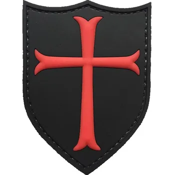 Nášivka WARAGOD Nášivka 3D Knights Templar Crusaders Cross 7.5x5.7cm