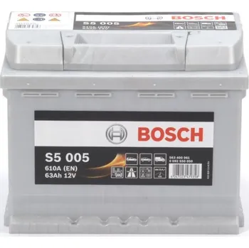Autobaterie Autobaterie Bosch S5, 12V, 63Ah, 610A, S5 005