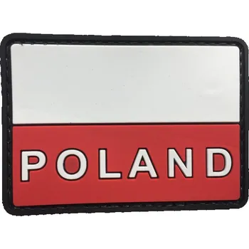 Nášivka WARAGOD Nášivka 3D Polsko text 7.5x5cm