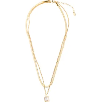 Náhrdelník franco bene Dvojitý diamond náhrdelník - pozlacený | 2158