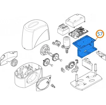 Pohon brány Came 119RIBX050 podpora ovládacího panelu