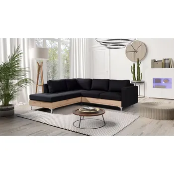 Sedací souprava Rohová sedačka Nemezy Wood, Barva: Kariba 17, Strana: levá, Barva nožiček:: dub artisan MIRJAN 5903211042430