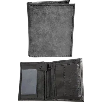 Peněženka Pánská koženková peněženka - šedá