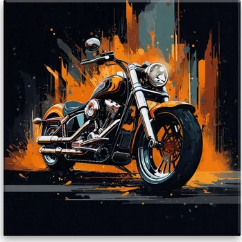 Obraz Obraz na plátně - Motorka Harley Davidson - 40x40 cm - CZ výroba