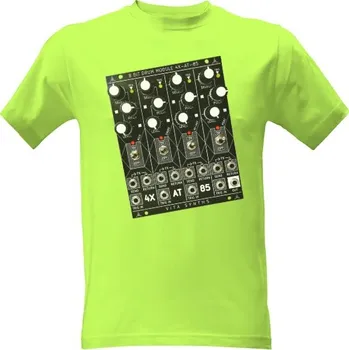 Tričko s potiskem 4X-AT-85 Drum Module - Lime pánské