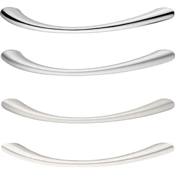 Nábytkové kování Nábytková zinková úchytka matný nikl, délka 155 mm