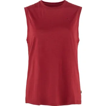Dámské tričko tričko dámské FJÄLLRÄVEN Abisko Wool Tank Top, W Pomegranate Red - S