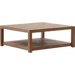 Hnědý teakový konferenční stolek Kave Home Sashi 90 x 90 cm