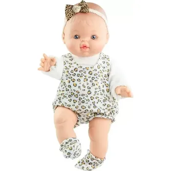 Panenka Realistická panenka Rebeca s tygrovanou mašličkou od firmy Paola Reina ze Španělska (Realistická panenka LOS GORDIS ze Španělska)