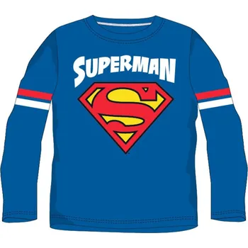 Dětské tričko dlouhý rukáv Superman modré 104