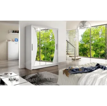 Nábytek Skříň s posuvnými dveřmi Presto X, Barva: bílá, Osvětlení: bez osvětlení MIRJAN 5902928088359