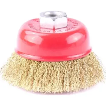 Drátěný kartáč Kartáč ocelový hrnkový vlnitý M14, 75 mm