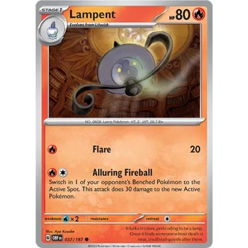 Karetní hra Pokémon TCG Lampent 037/197