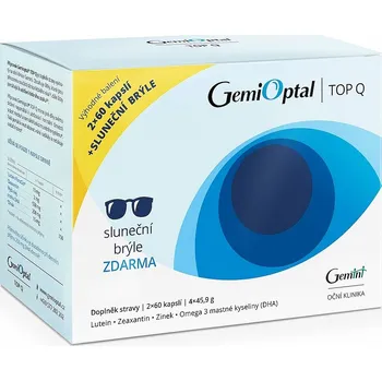 Dárkové balení Gemioptal TOP Q (2 + brýle) - 120 kapslí