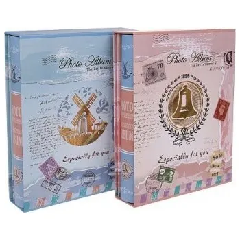 Fotoalbum Fotoalbum Poštovní známka na 200 fotografií, růžová