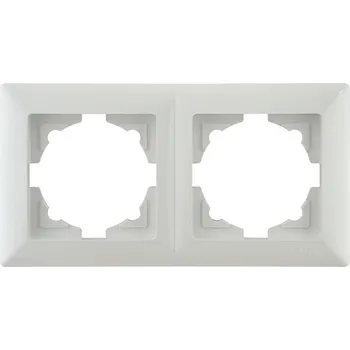 Elektrická zásuvka e2 elektro GmbH Rámeček 2-násobný bílá VISAGE