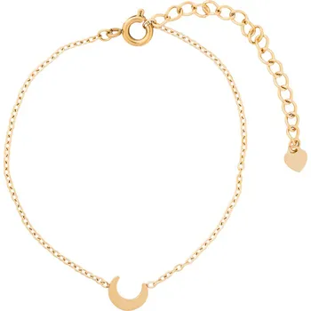 Náramek franco bene Jemný náramek s přívěskem měsíce - pozlacený | 2174