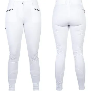 Jezdecké kalhoty Rajtky Cassini Move Grip sed dětské 134 bílé SLEVA- použito na focení