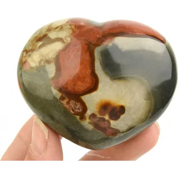 Přírodní kámen Jaspisové srdce z Madagaskaru 165g