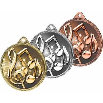 Poháry Bauer Kovová medaile MDLR001M29 | Hudba