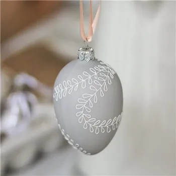 Vánoční dekorace Kraslice s dekorem řeřišnice