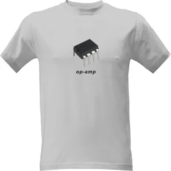 Pánská móda Tričko s potiskem OP-AMP - Gray pánské