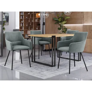 Židle Wenisz, Potah: Magic Velvet 2217, Barvy nožiček: černá MIRJAN 5903211284953