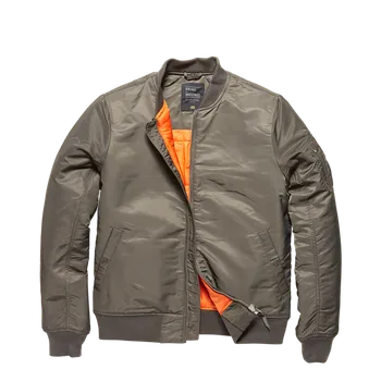 Pánský bomber Vintage Industries Bunda bomber Westford MA1, replika šedá